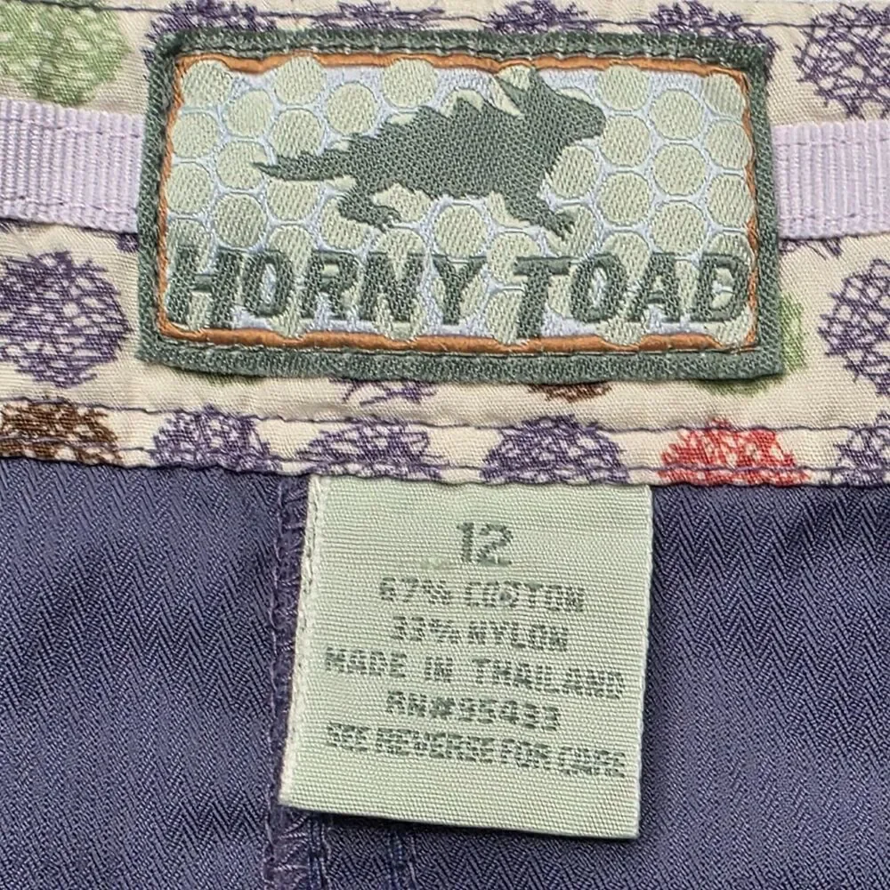 Horny Toad Cargo Skirt Women’s Size 12 Purple Pockets Athleisure Summer Travel